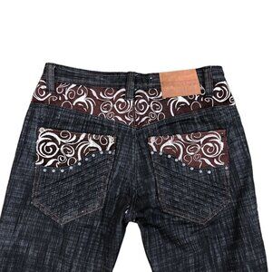 Rare Delf Embroidered Jeans Size 32